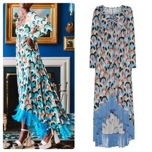 CARA CARA  Loretta Dress Geo Dew Moss